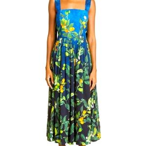 Oscar de la Renta Fortunello Midi Dress Size 8